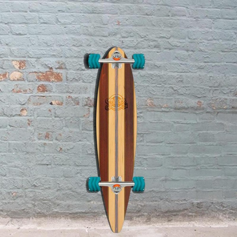 Shiver Timber Pintail Longboard 38″ with Shark Wheels