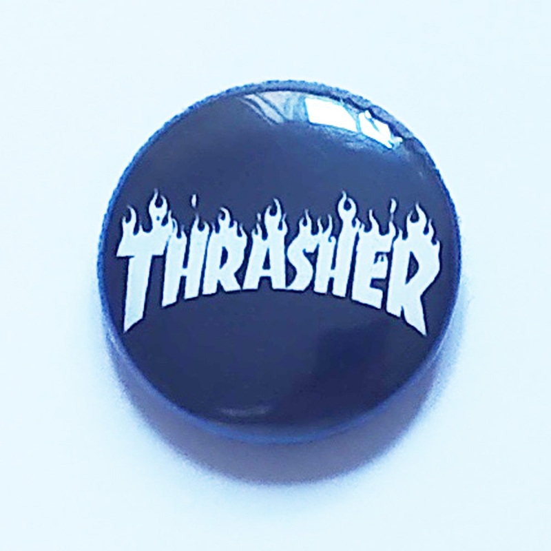 Thrasher Magazine Skate Pin Button Badge