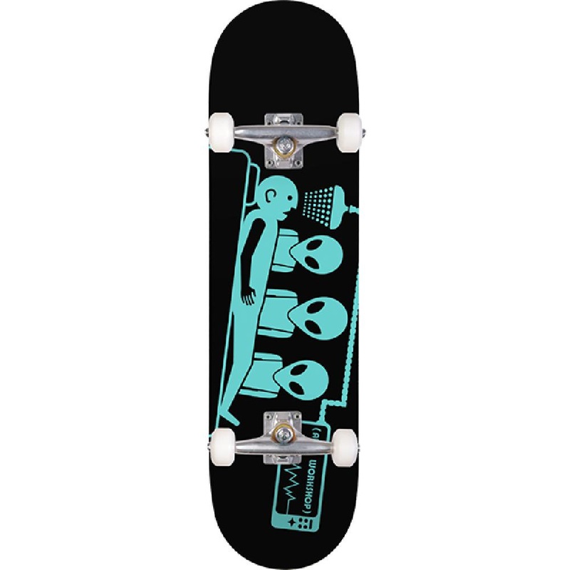 Alien Workshop Abduction Black/Teal 7.5″ Skateboard Complete
