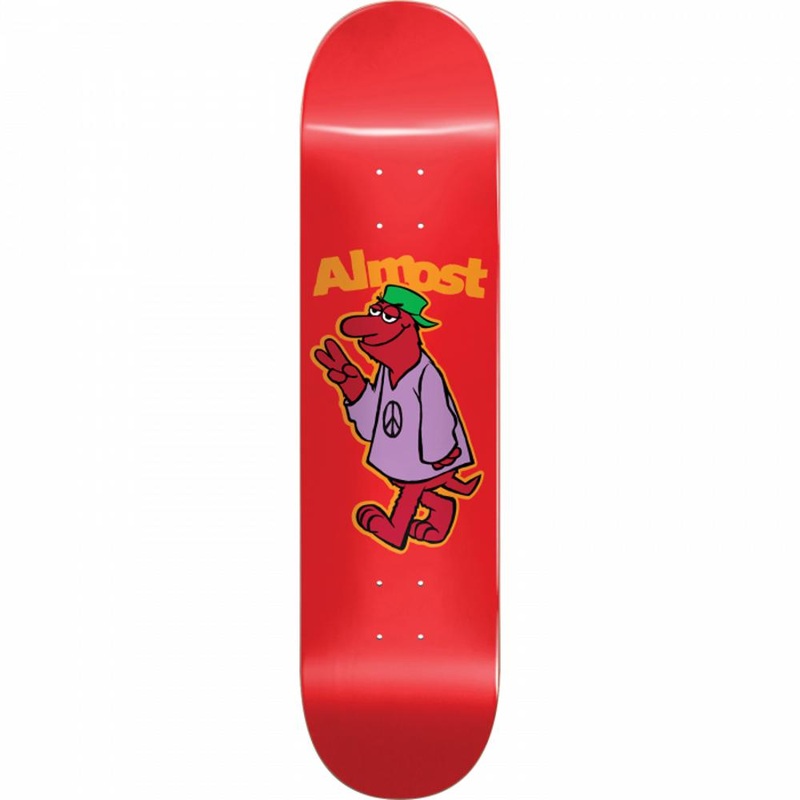 Almost Peace Out Red Hyb 8.12″ Skateboard Deck Deck
