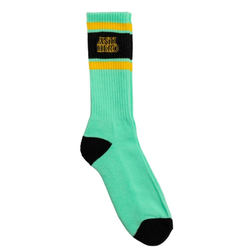 Anti Hero Outline Embroidered Crew Socks OSFM Green