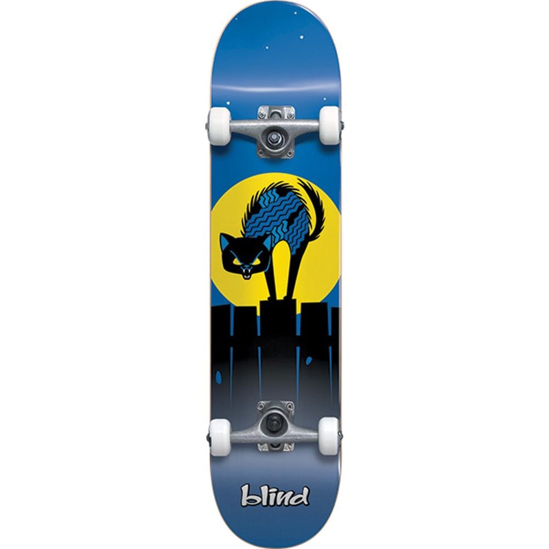 Blind Nine Lives First Push Soft Top in Blue 6.75″ Skateboard Complete