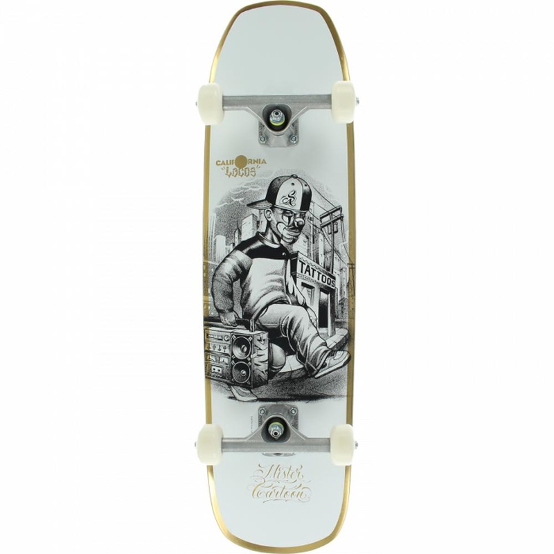 California Locos Beat Box X Mister Cartoon 32.12″ Cruiser Longboard Complete