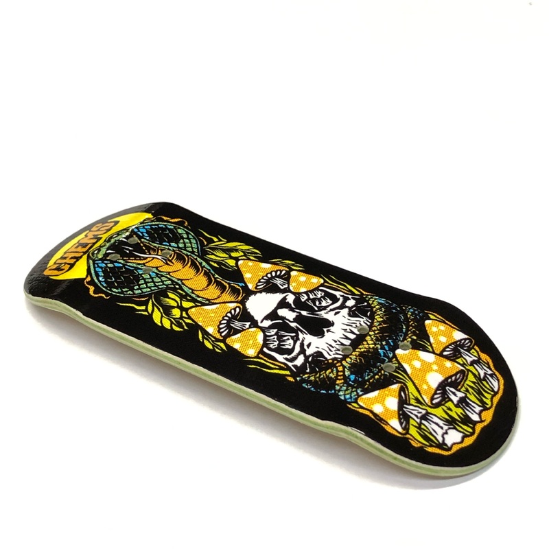 Chems Orange “Cobra” Fingerboard Deck 29mm Mid-Pro Popsicle