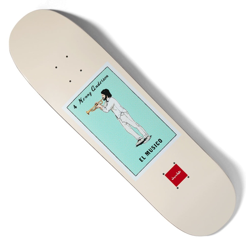 Chocolate Kenny Anderson Loteria Shaped Deck Beige 8.5 x 31.625 WB:14