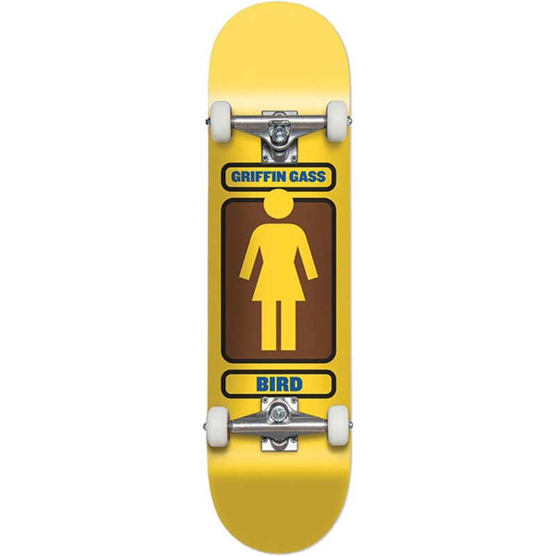 GIRL Gass Yellow 93 Til 7.75″ Skateboard Complete