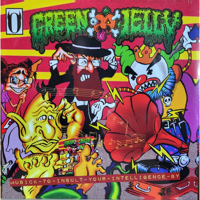 Green Jell  Musick To Insult Your Intelligence By Color Vinyl LP Record