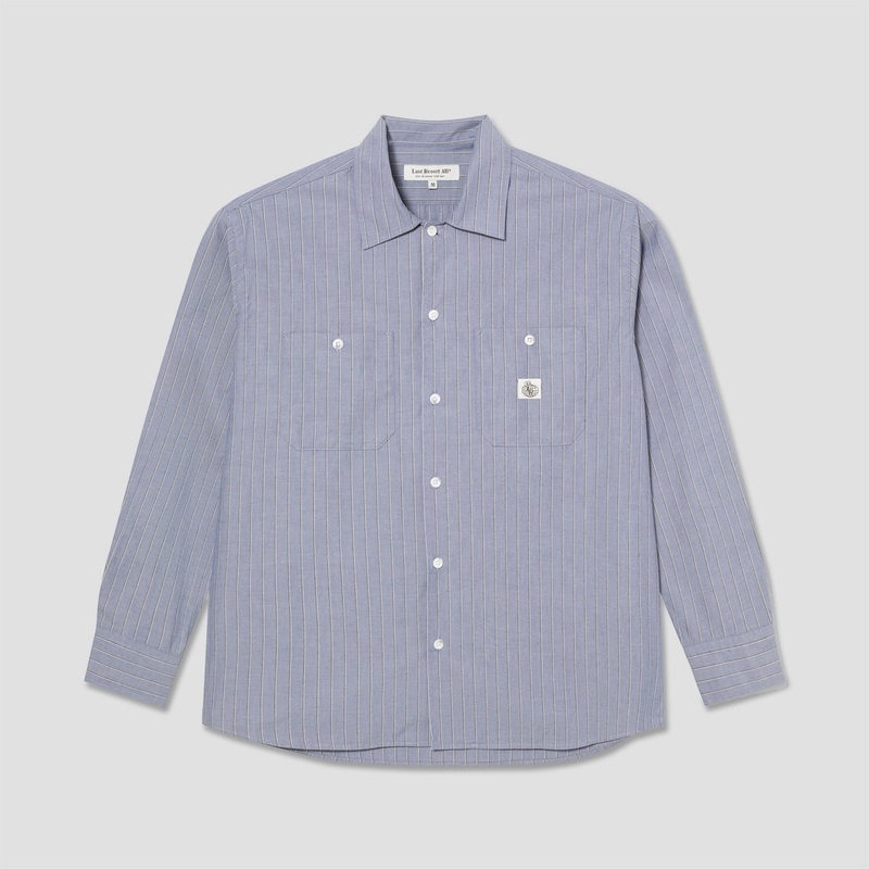 Last Resort AB SM001 Long Sleeve Shirt Zen Blue Small