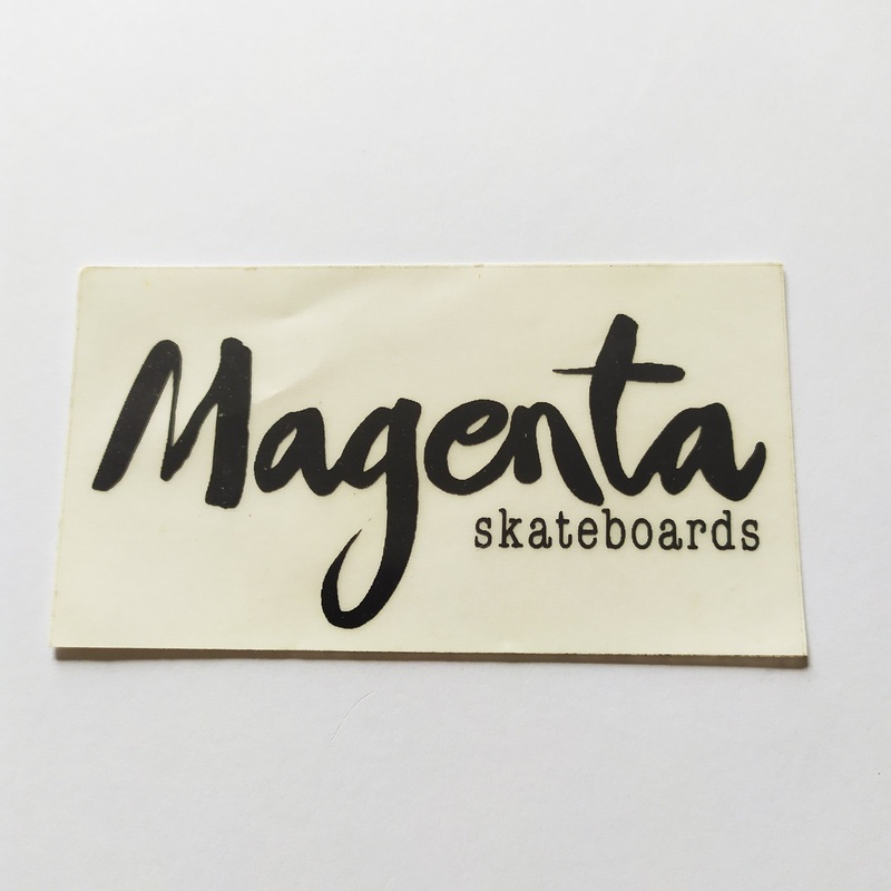 Magenta Skateboard Sticker