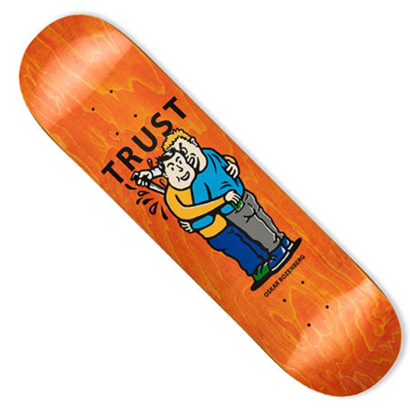 Polar Skateboards Oskar Rozenberg Trust Deck Orange Woodgrain 8.5 x 31.9 WB:14.125