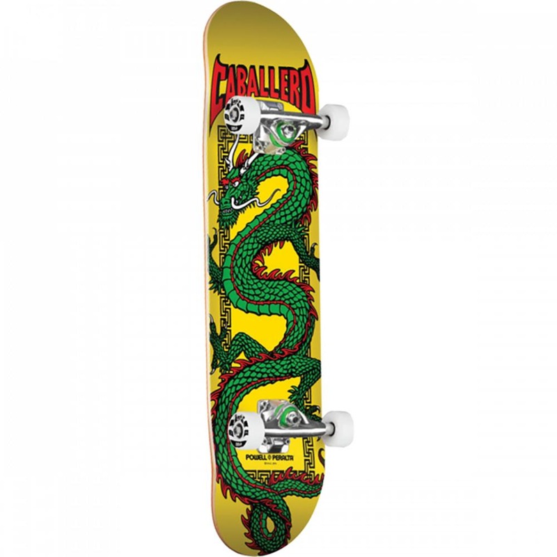 Powell Peralta Cab Chinese Dragon 7.5″ Yellow Skateboard