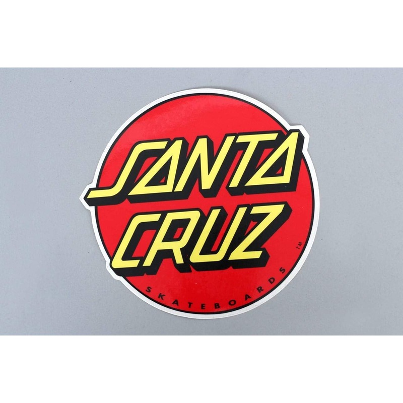 Santa Cruz Classic Dot Large Sticker Red / Yellow