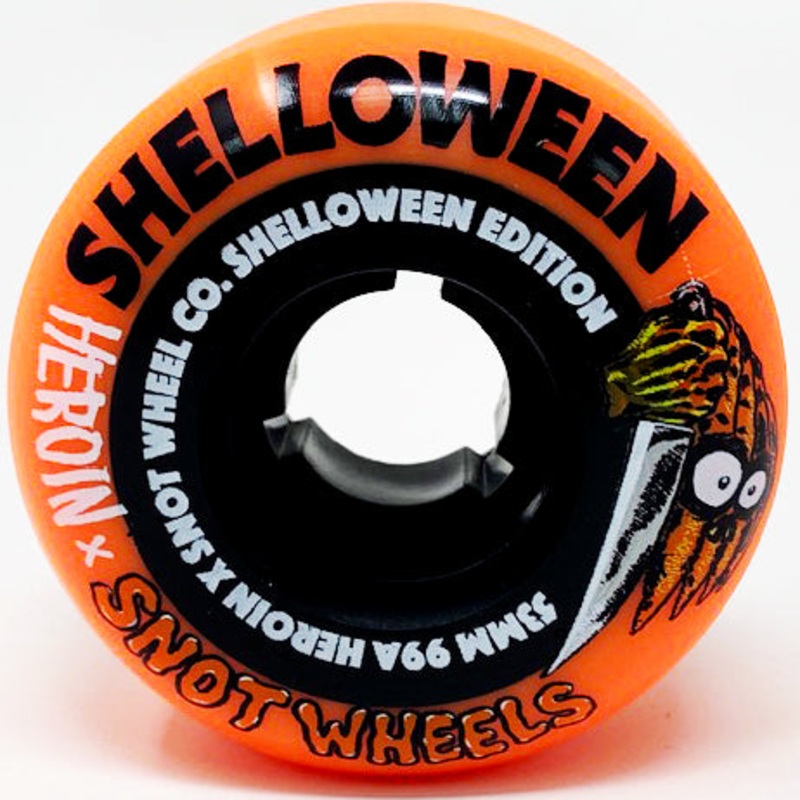 SNOT X HEROIN BOOGERTHANE SHELLOWEEN ORANGE/BLACK CORE 53MM 99A