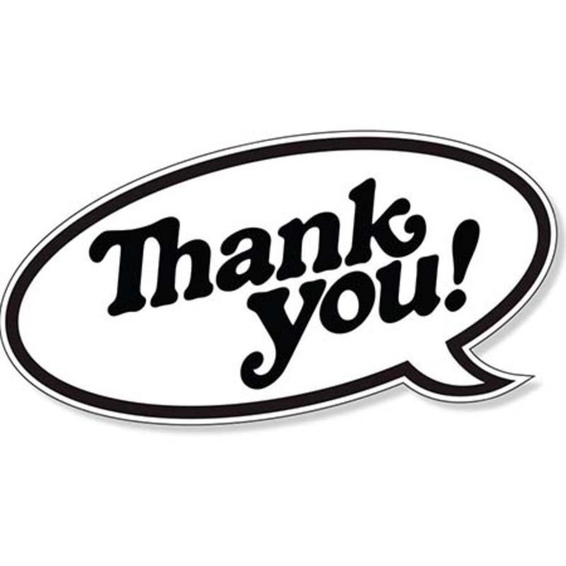 Thank You Skateboards Bubble Sticker N/A 3″