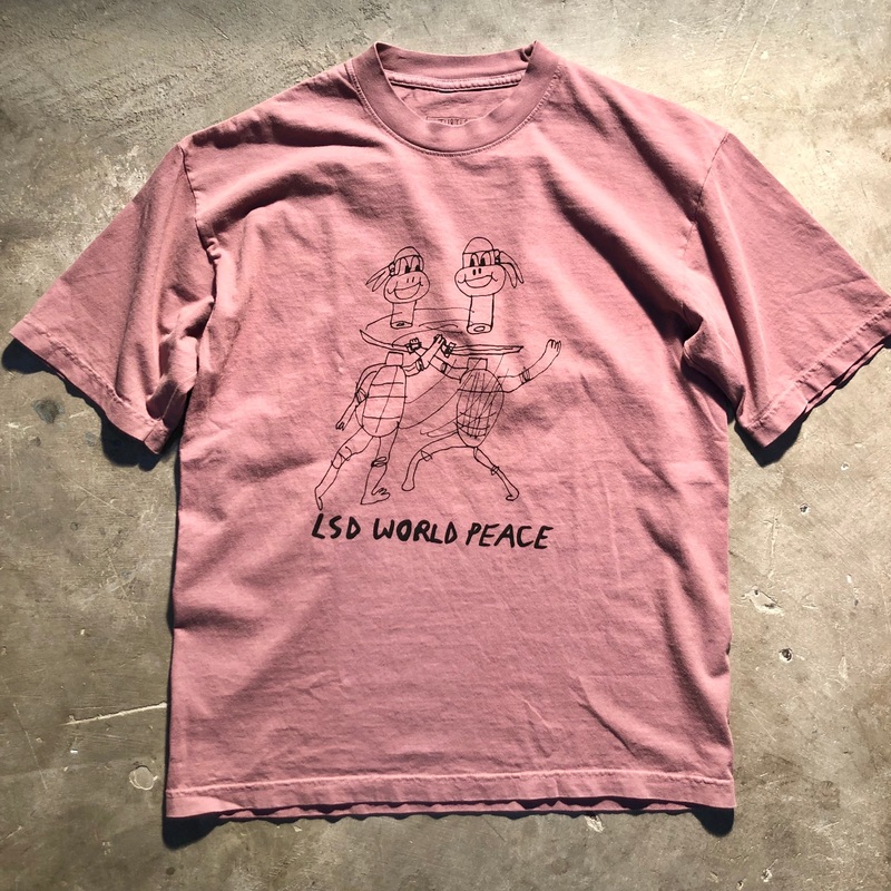 Turtle Island Mind Expansion – LSD World Peace Tee – Mauve Medium