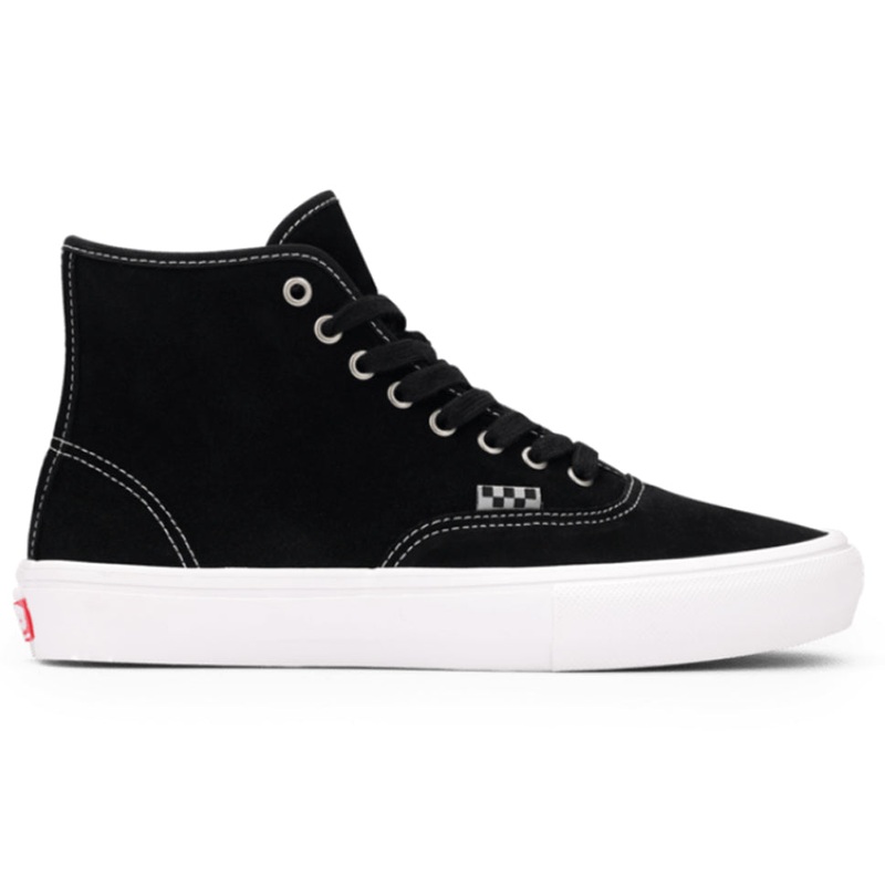 Vans Skate Authentic High Black Suede Shoes Black Suede 6