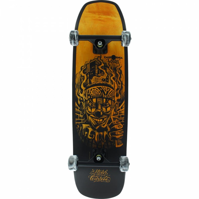 California Locos Payaso X Mister Cartoon 8.375″ Skateboard Complete