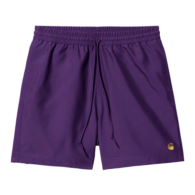 Carhartt WIP Chase Swim Trunks Tyrian/Gold S
