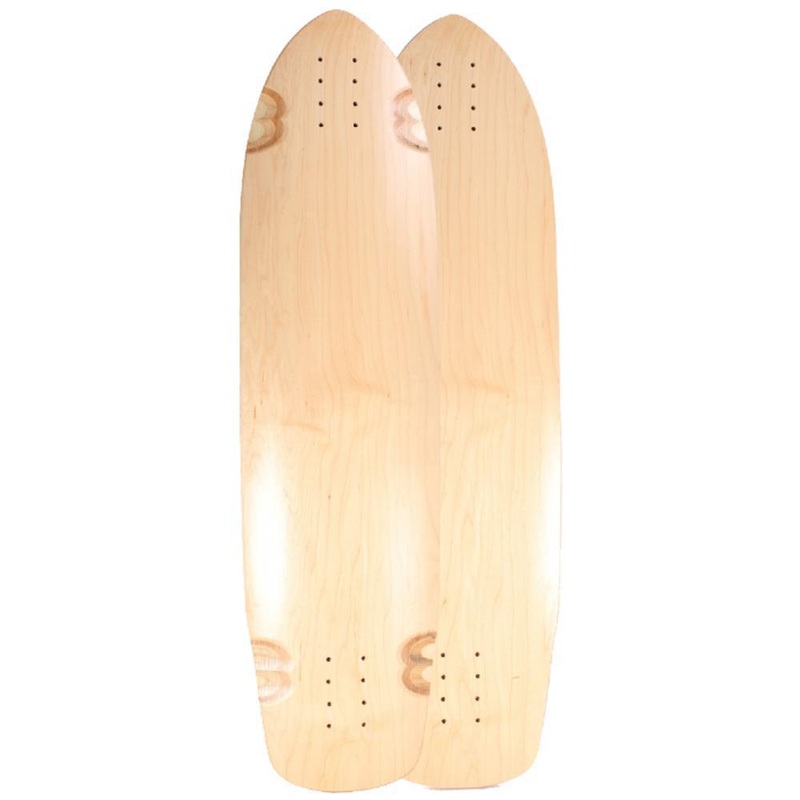 Directional Downhill 37″ Kicktail Maple Longboard Blank Deck