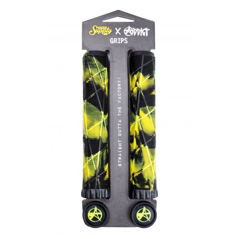 Eagle x Addict 180mm OG Grips – Black / Yellow
