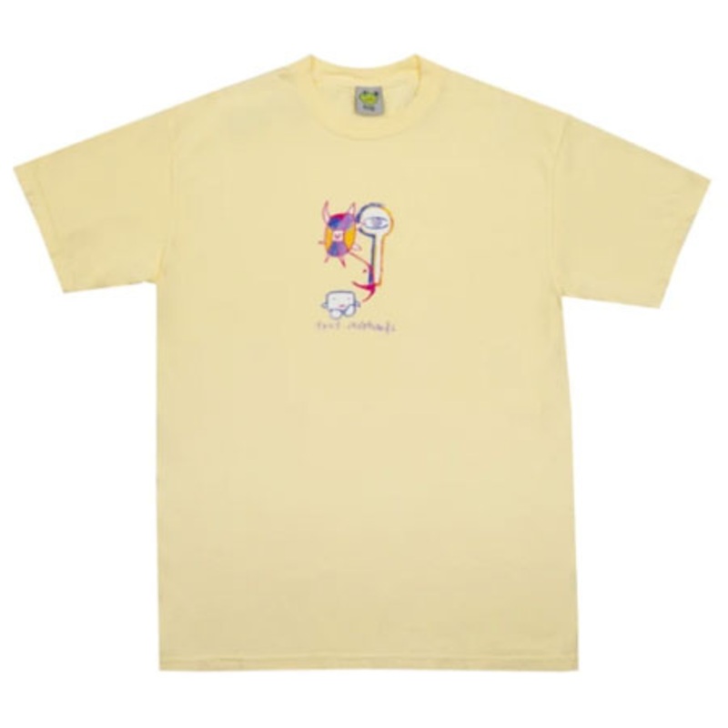 Frog Skateboards Tree Spirit T Shirt Light Yellow Small