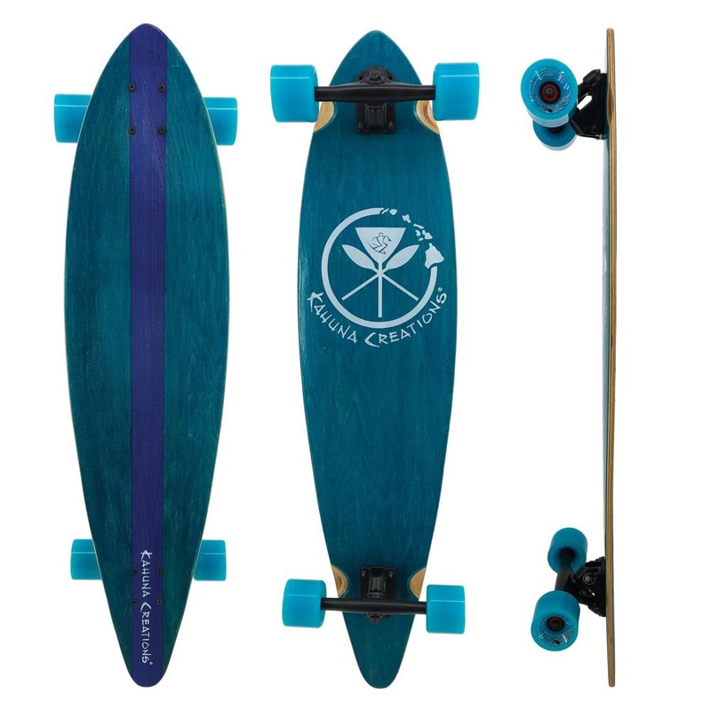 Kahuna Creations Hele Blue 40″ Pintail Longboard Complete