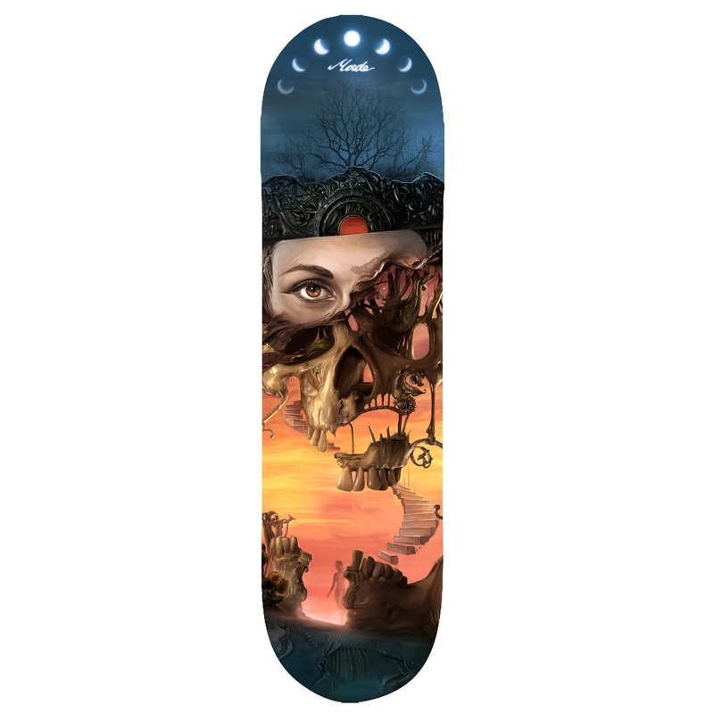 Merde Skateboards “Inanna at The Seventh Gate- Seidman” Assorted Size Deck 8.25″
