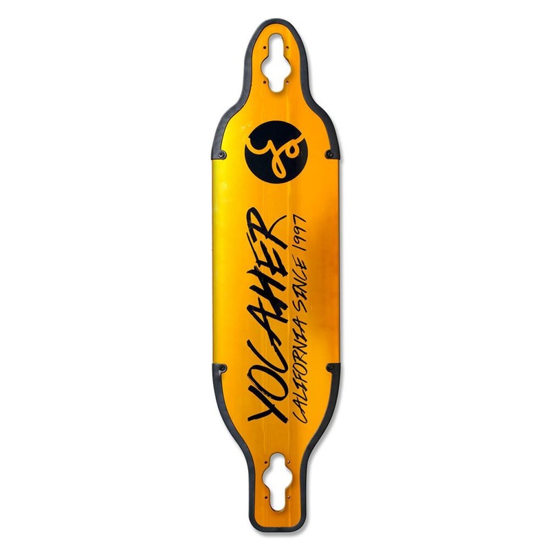 Punked Gold Aluminum Drop Through longboard Deck Deck