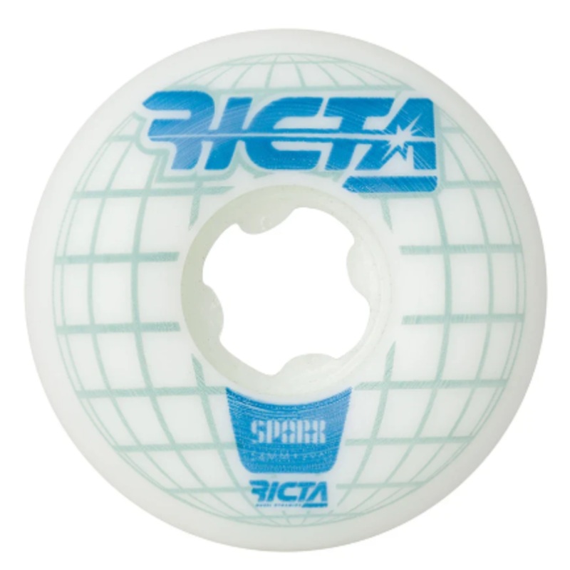Sale: Ricta Wheels “Mainframe Sparx” White 54MM/99A Wheels