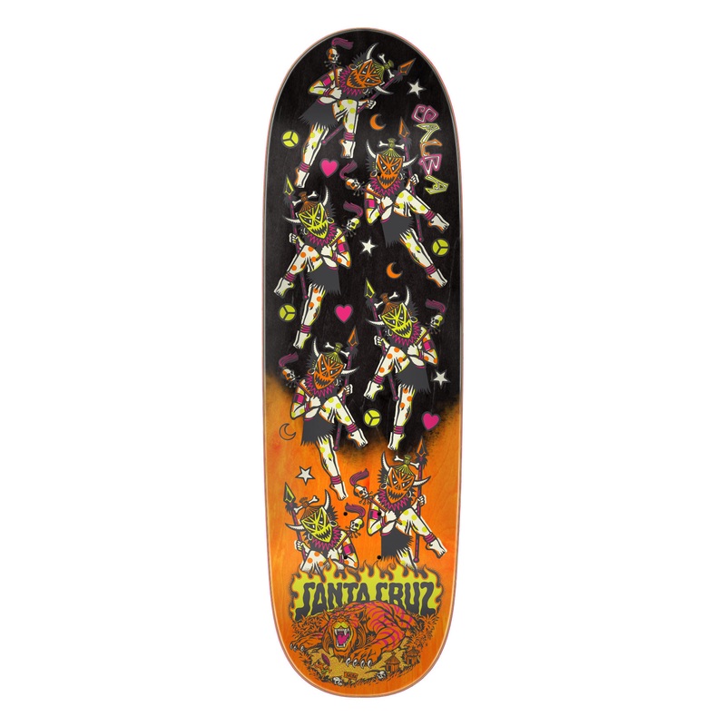 Santa Cruz Salba Firedance 8.8″ Egg Skateboard Deck