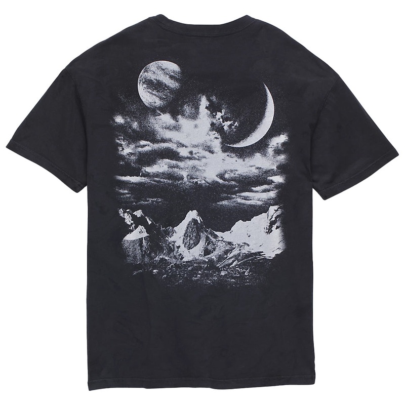 Vans Womens Moon Set Oversized T Shirt Black Small