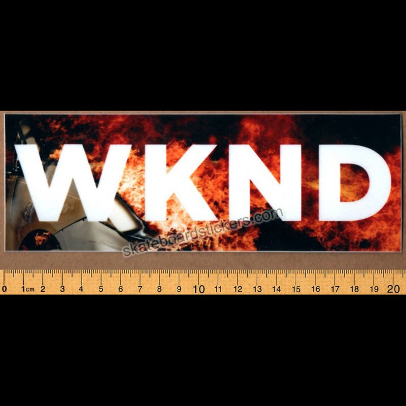 WKND Skateboards – Vanfire Banner Skateboard Sticker
