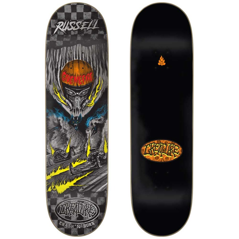 Creature Russell Crash And Burn Pro Skateboard Deck 8.51″ Deck Only 8.5