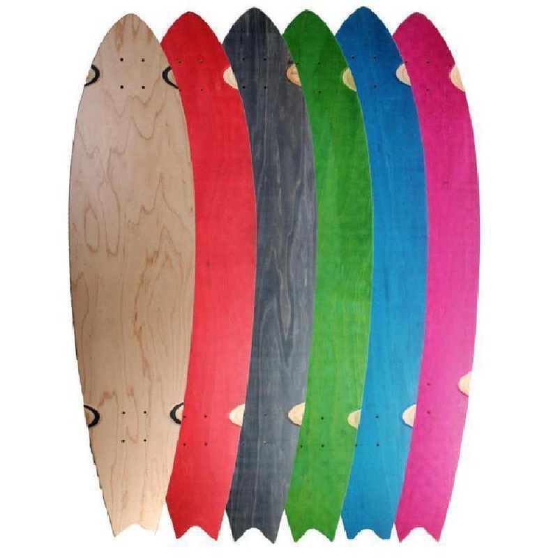 Customized Blank Split Tail  40″  Longboard Orange Blue