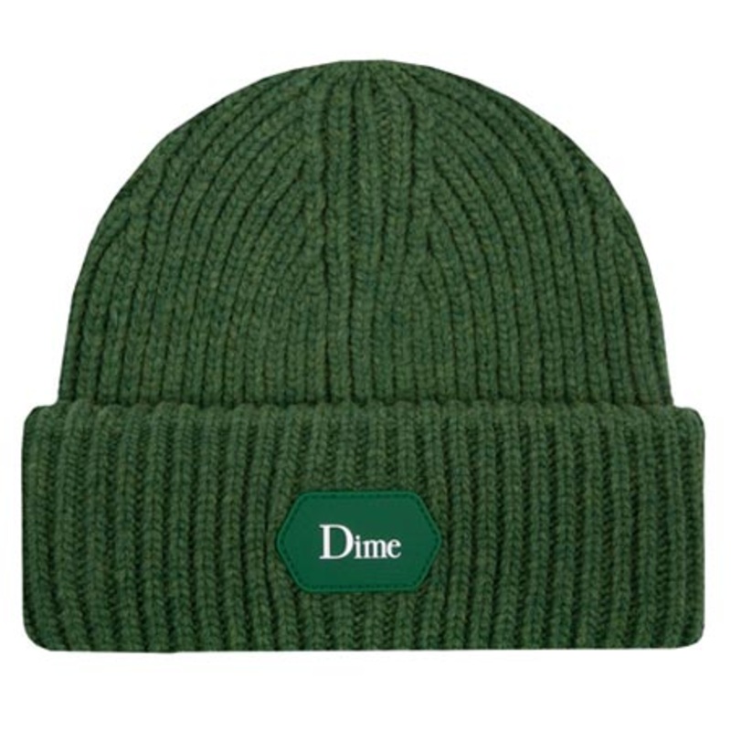 Dime Soft Rib Beanie Green One size fits all