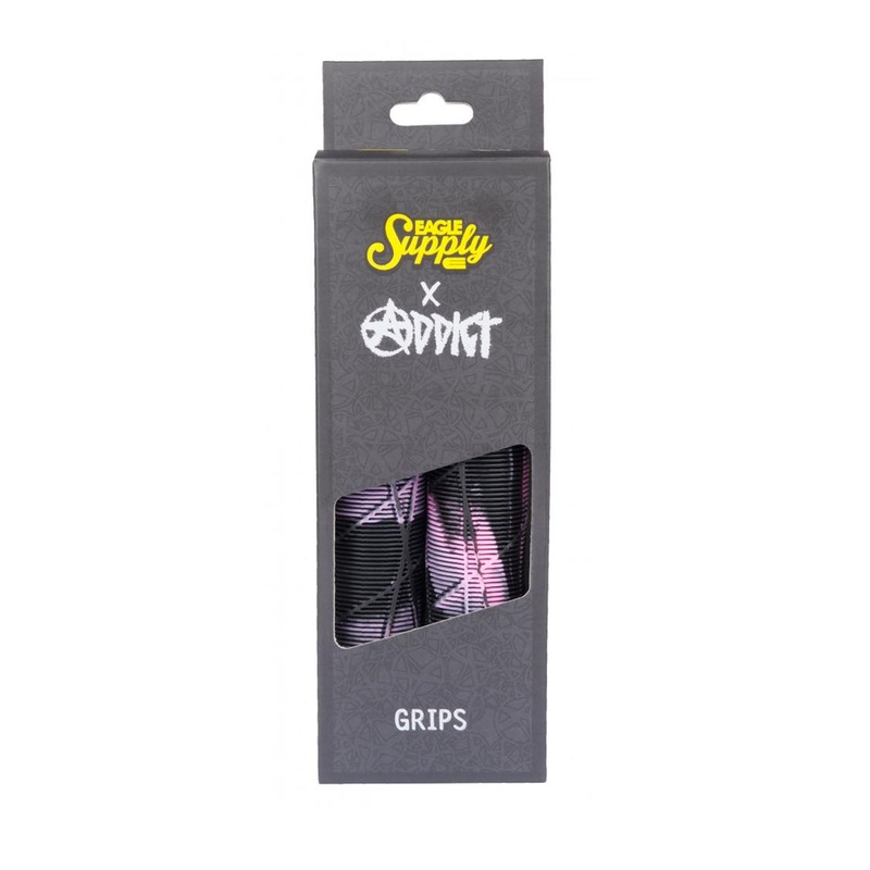 Eagle x Addict 180mm OG Grips – Black / Pink