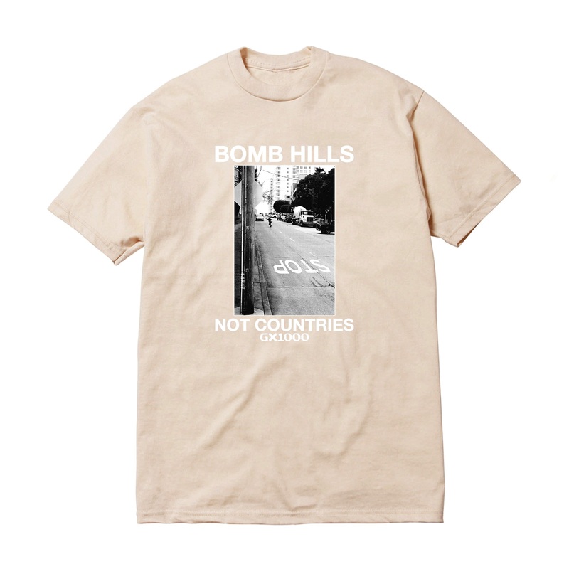 GX1000 Bomb Hills Not Countries T-Shirt Sand/White MD