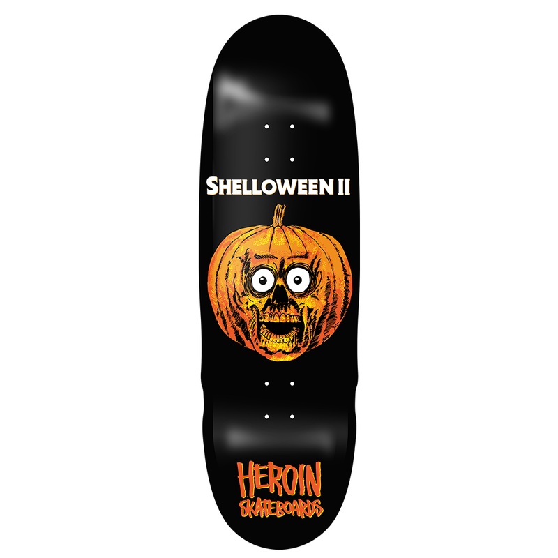 HEROIN “SHELLOWEEN 2″ 10.1” SKATEBOARD DECK