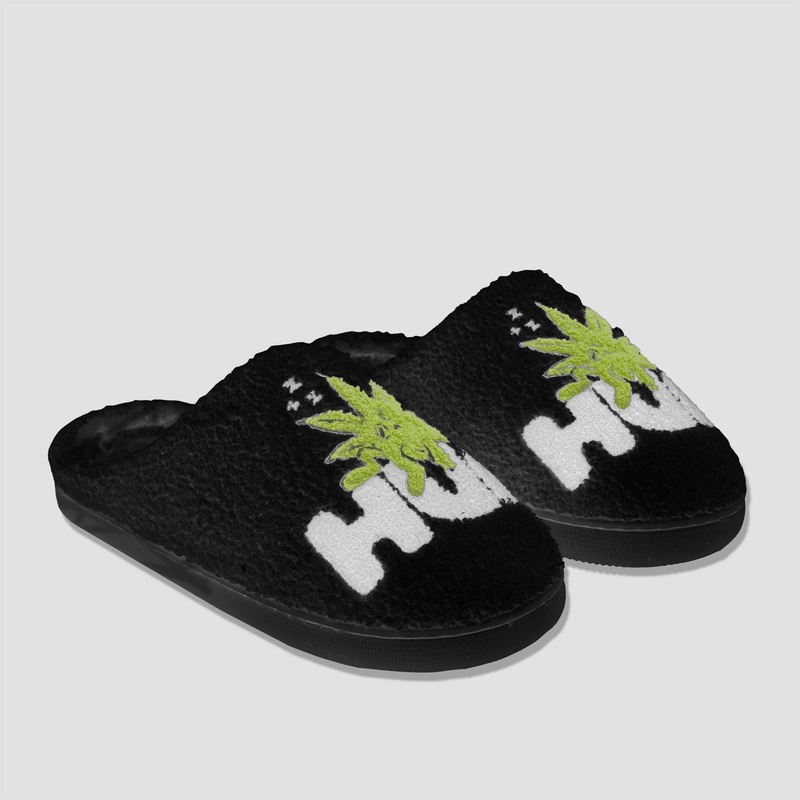 HUF Fuzzy Slipper Black X-Small