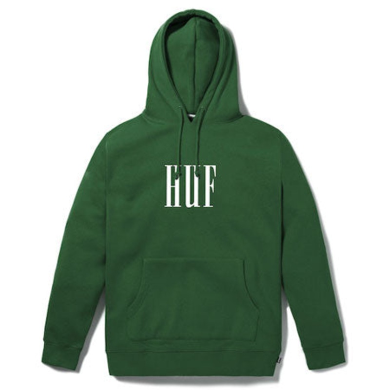 HUF Marka Pullover Hooded Fleece Green Extra Large