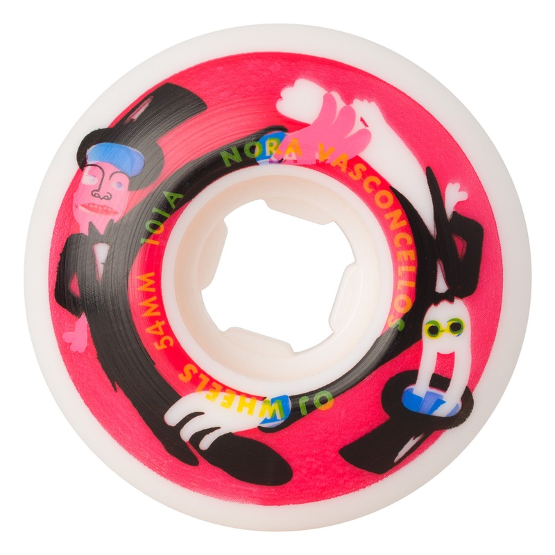OJ Wheels Nora Vasconcellos By Alexis Elite EZ Edge 54mm 101a Skateboard Wheel 54mm