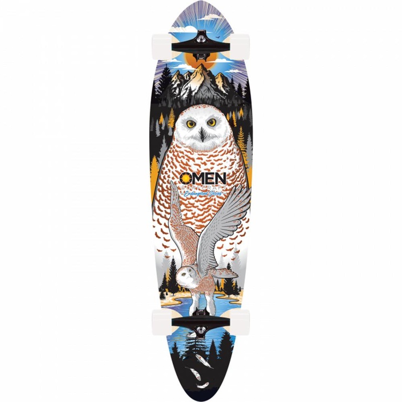 Omen Snowy Owl | Endangered Series 38″ Pintail Longboard Complete
