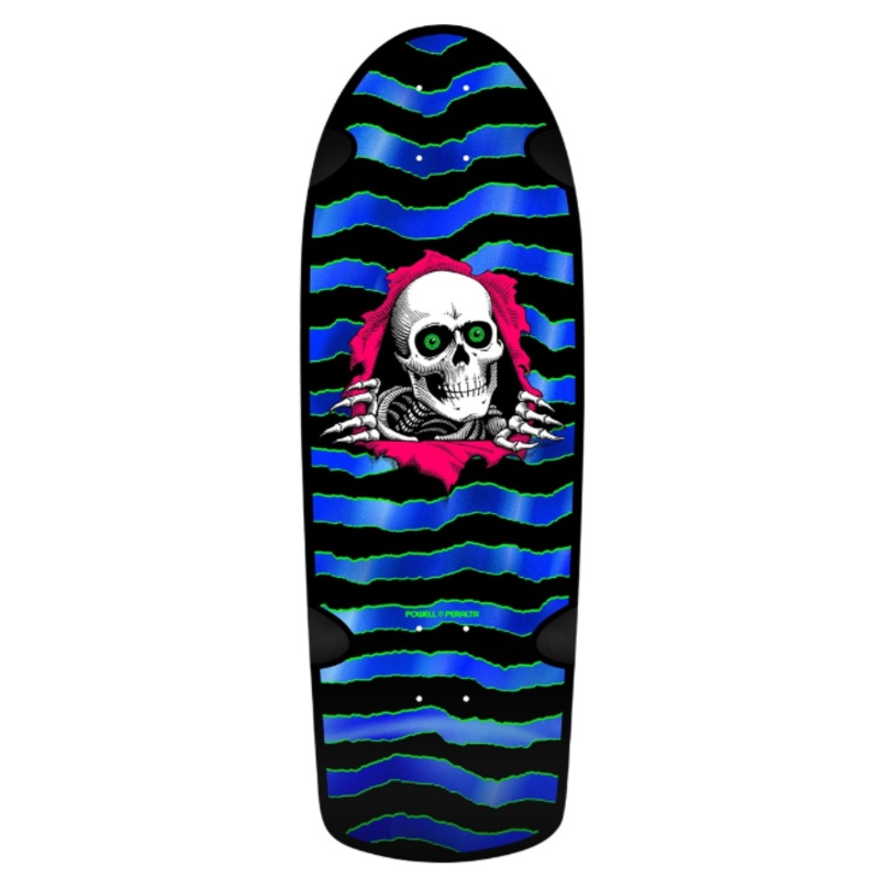 Powell Peralta OG Ripper Blacklight Foil Shaped Skateboard Deck – 10.0″ Deck only 10.0