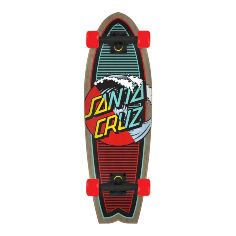 Santa Cruz Classic Wave Splice 8.8in x 27.7in Shark Cruzer 28