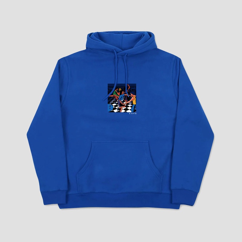 Skateboard Cafe Old Duke Hood Royal Blue Small