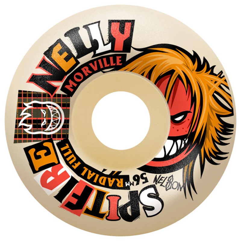 Spitfire Nelly Morville Rough Cut Radial Full Formula Four 99D Wheels Natural 56mm