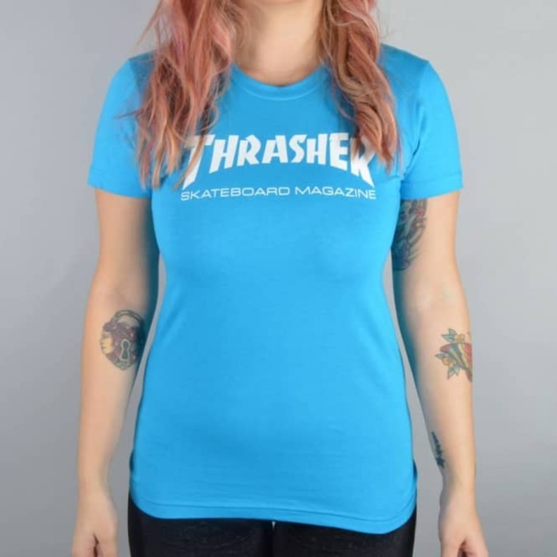 Thrasher Skate Mag Women’s Teal T-Shirt Small