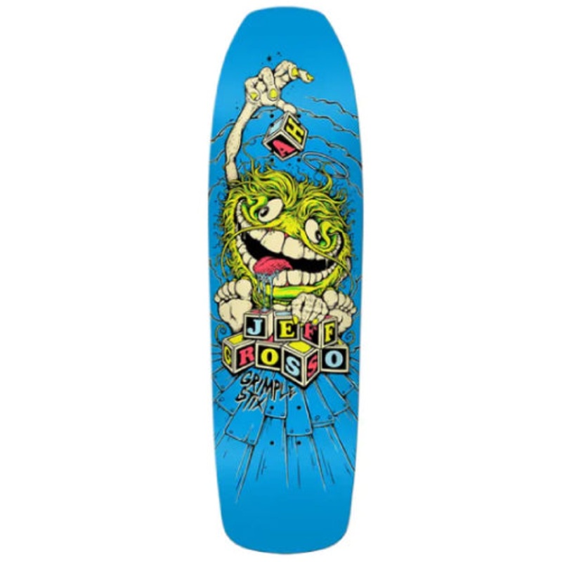 Antihero Jeff Grosso Grimple Stix Guest Skateboard Deck Blue 9.25″ 9.25″