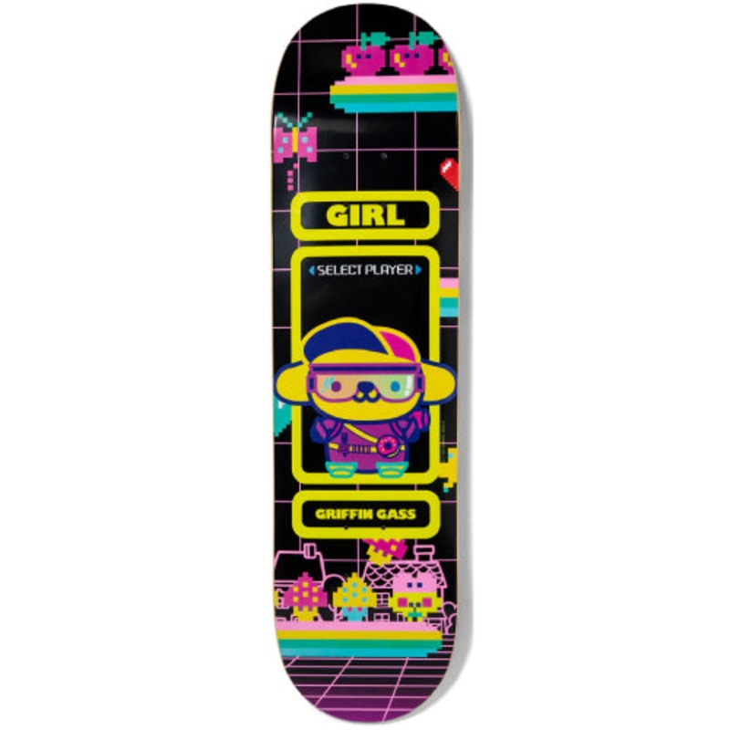 Girl X Sanrio Griffin Gass Kawaii Arcade Skateboard Deck 8.25″ 8.25″