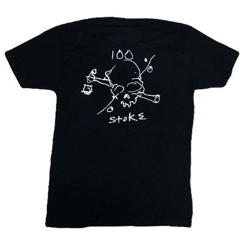 Lowcard Magazine 100% Stoke T Shirt Black Extra Extra Large